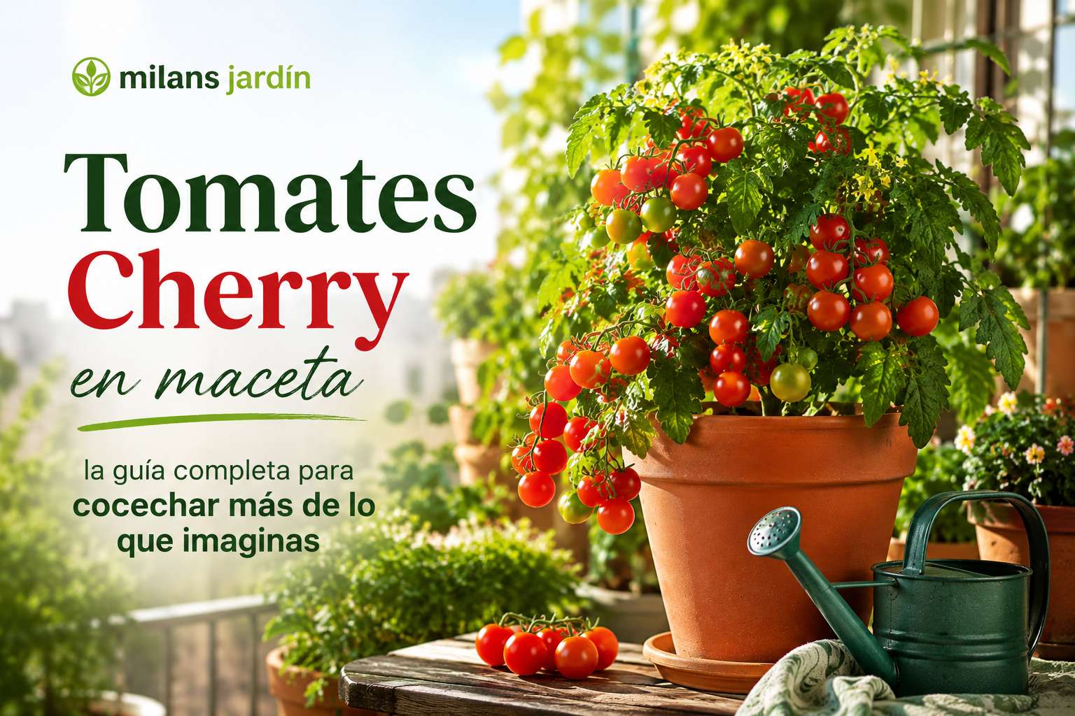 🍎 Tomates cherry en maceta: la guía 👌completa para cosechar más de lo ...